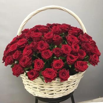 Букет Корзина с 115 розами [артикул букета  234525]
